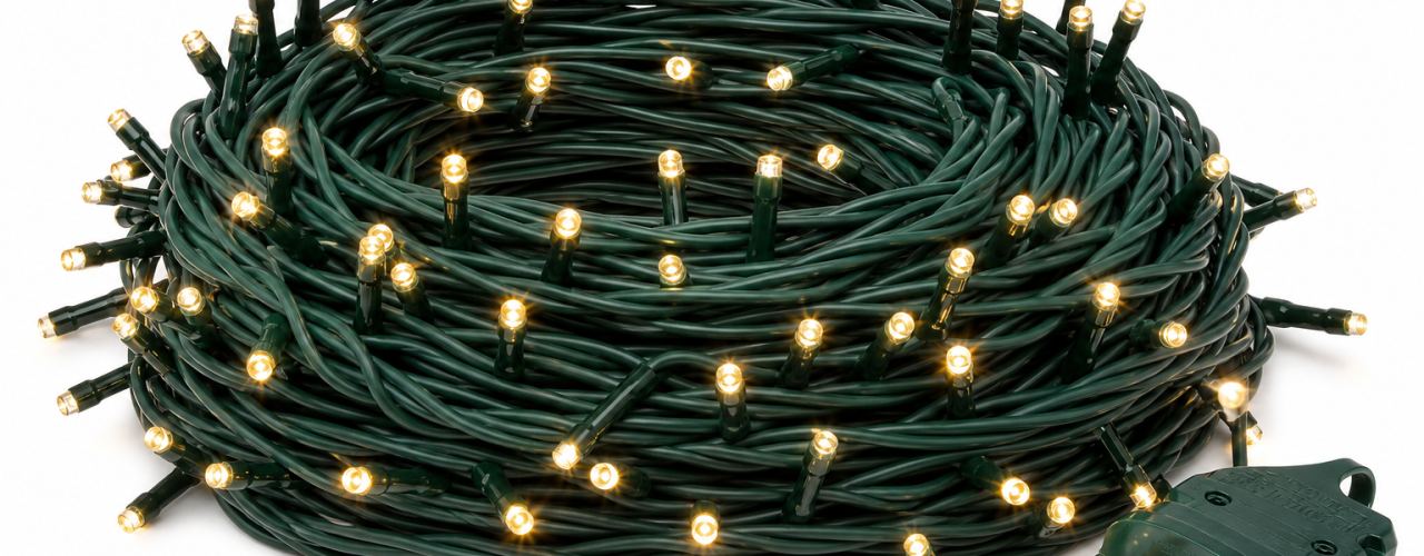 Premium Warm White Christmas String Lights 100LED